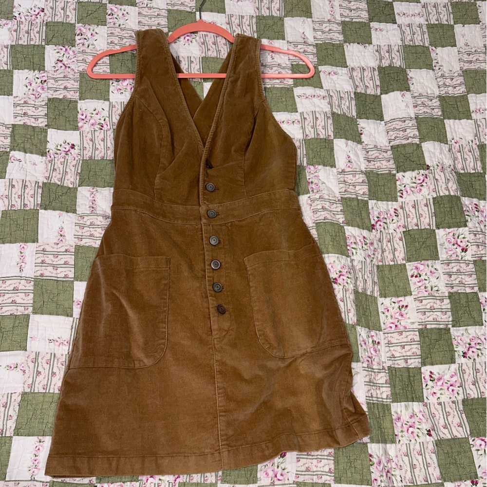 Brand New Brown Corduroy Dress